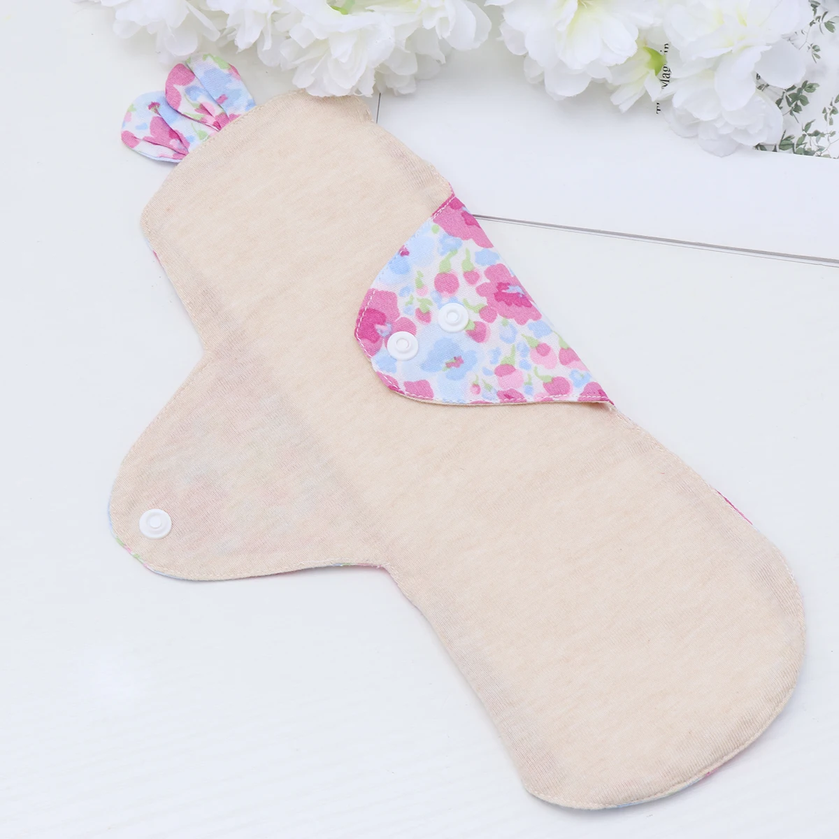 

1pc Sanitary Pad Breathable Washable Absorbent Organic Cotton Reusable Panty Liner Towel Pad Menstrual Pad Random Style