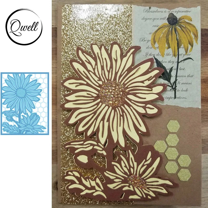 

QWELL Flower Metal Cutting Dies for Scrapbooking and Card Making Paper Embossing Craft New 2020 die cuts