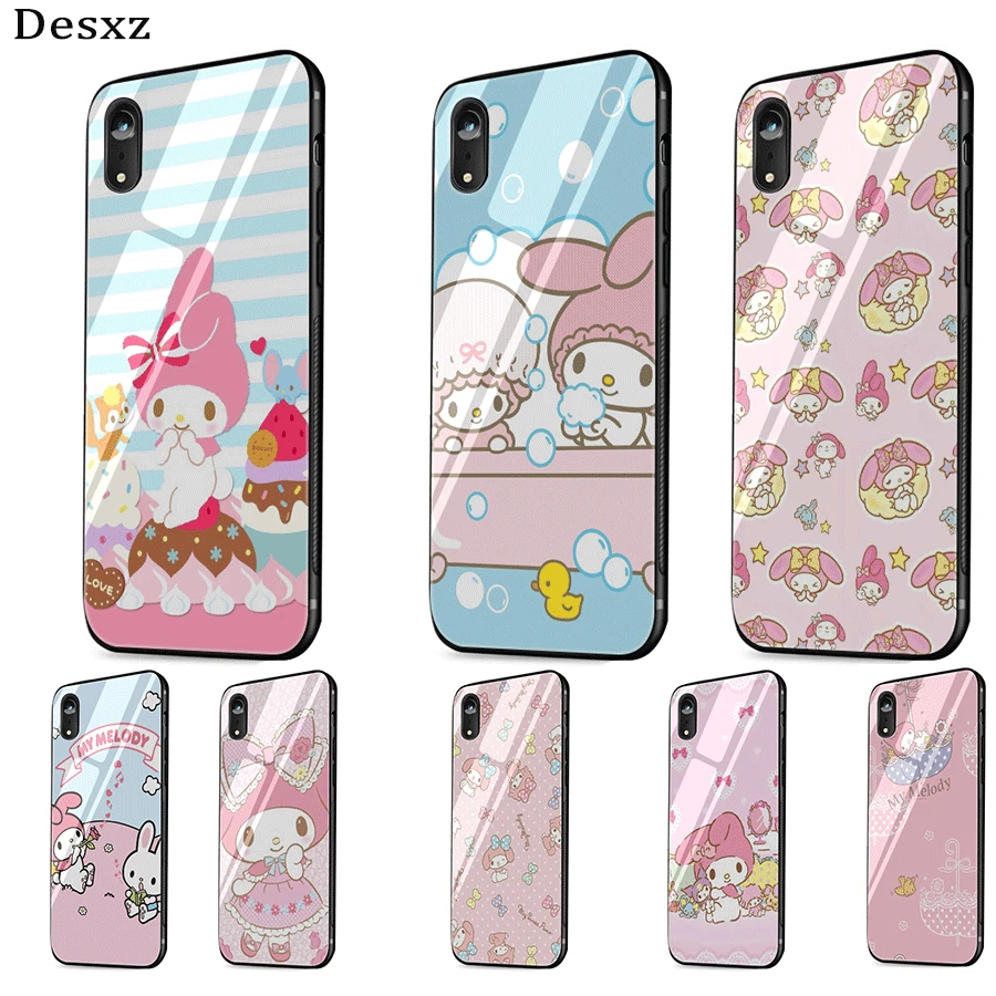 Чехол Desxz Cute My Melody Little с двумя звездами из ТПУ для iPhone XR X XS Max 5 5S 6 6s 7 8 Plus защитный