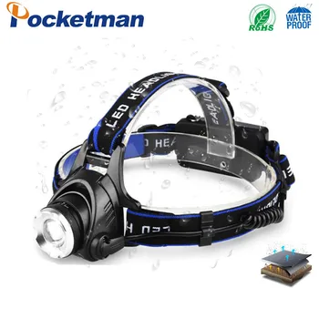 

8000LMV Bright PowerLed Headlamp Portable Headlight Waterproof Head Torch flashlight Lamp Fishing Hunting Light XML-L2 XM-L