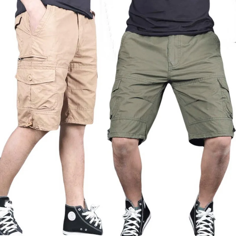 

Men Summer Cargo Shorts Mulit-Pocket Shorts Joggers Men Big Tall Shorts Maximum Suitable Weight 110 Kg