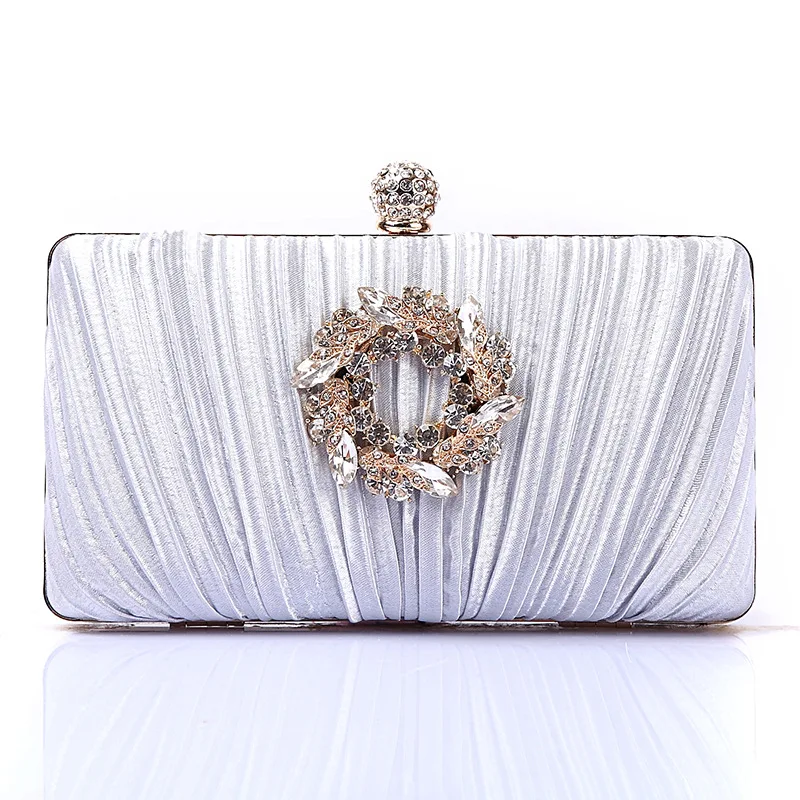 Silver Вечерняя сумочка; BS010 High-end вечерняя сумочка со стразами Дамская руки вечерняя сумочка; BS010 вечерние сумочки свадебные сумочки - Цвет: Silver