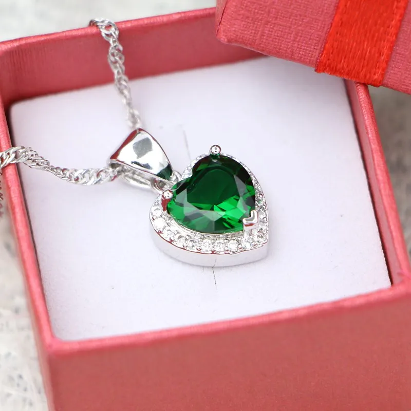 Pendant necklace silver necklace silver pendant heart pendant necklace for women
