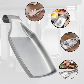 

Spoon Rest Set Stainless Steel Spatula Ladle Holder for Stove Heavy Duty And Good Grips for Kitchen Brush Cooking Utensils