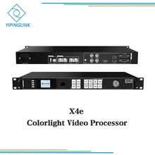Colorlight X4e processador processador três imagens de vídeo full color levou tela com 2 enviando cartões dentro