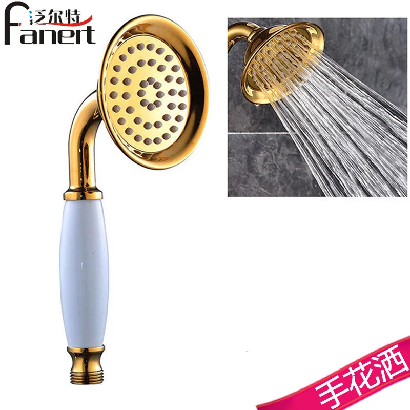 

Small Wholesale FET-348 European Style Gold-Tone Handheld Sprinkler Shower Rain Hand Spray Household Shower