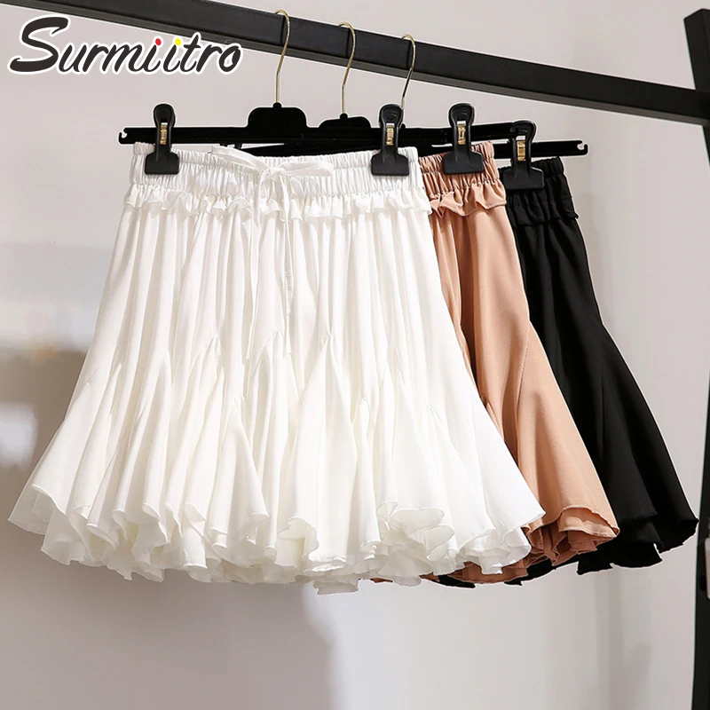 Korean Summer Tutu White Skirt SD02198