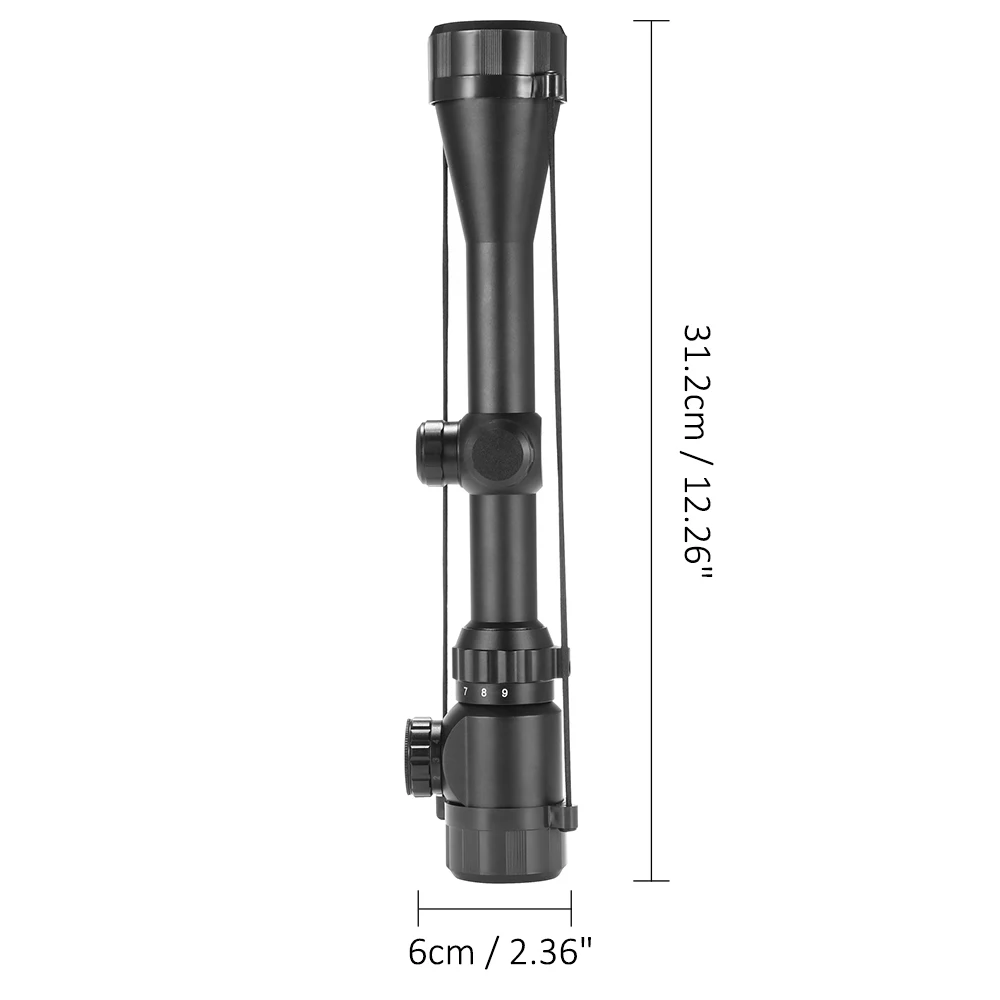 3-9x40 Оптический прицел Красный Зеленый дальномер с подсветкой Оптический Снайперский прицел охотничьи прицелы прицел