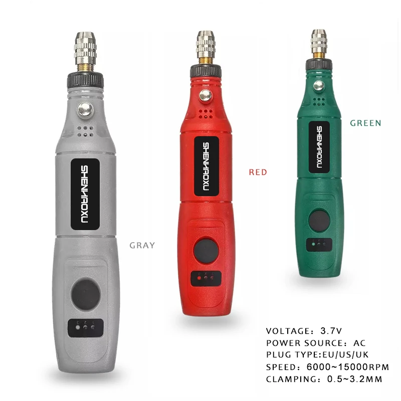 SHENHAOXU 100-240V Mini Drill Engraving-Pen Dremel-Tools Accessoraies-Set Adjustable Grinding With Multifunction power tool 2