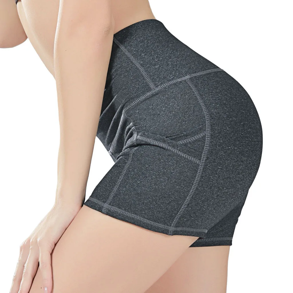 Womail Yoga Women High Waist Shorts Side Cell Phone Pockets 2019 Sports Leggings Trousers leggings I400815 | Спорт и развлечения