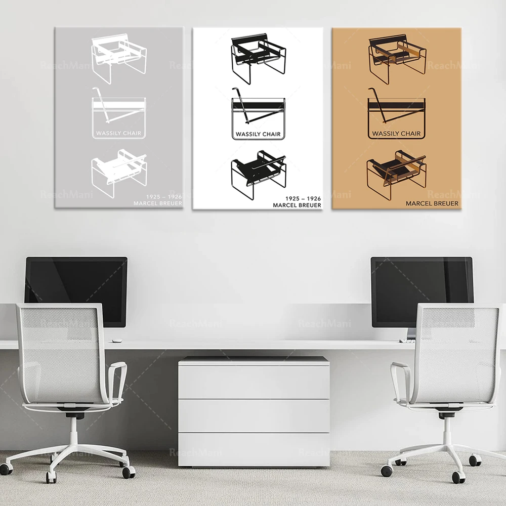 Bracciale Breuer Poster, Breuer Wassily Chair, Bauhaus Poster, Design Medievale, Poster Medievale, Mobili Medievali, Sedia Wassily