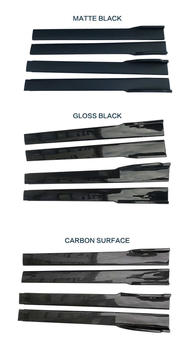 Generisch modifizierte Schürzen Zubehör Auto Seitens chürze Universal  Carbon Oberfläche Karosserie Kit Stoßstange untere Schwelle Seite Surround  Spoiler - AliExpress