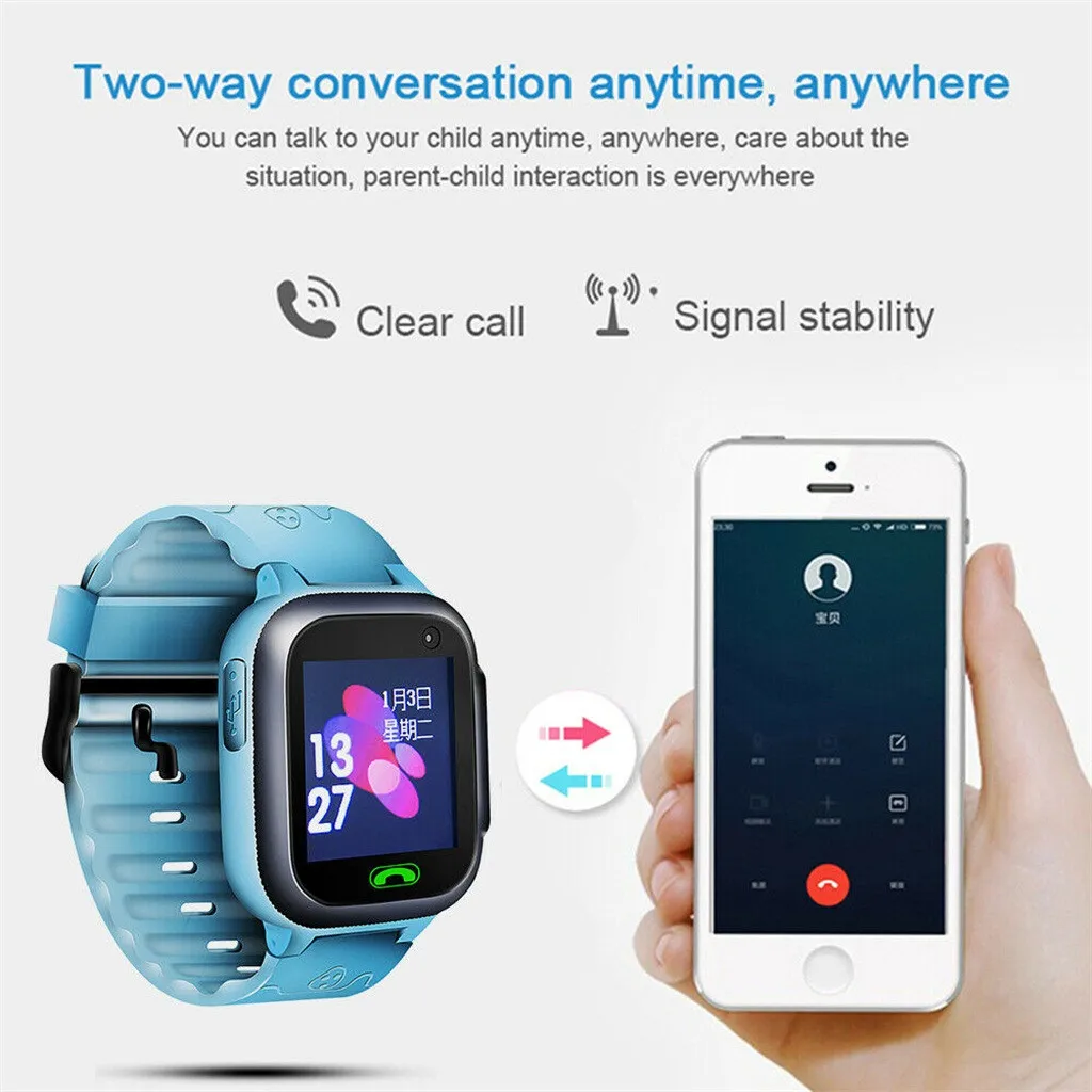  2020 Reloj Inteligente Weihnachten Anti-verloren Smartwatch Gps-tracker Sos Anruf Gsm Sim Weihnacht