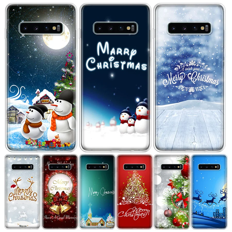 Чехол для телефона Минни Рождество С Новым годом Samsung Galaxy S20 Ultra Plus S6 S7 S8 S9 S10 NOTE8 NOTE9