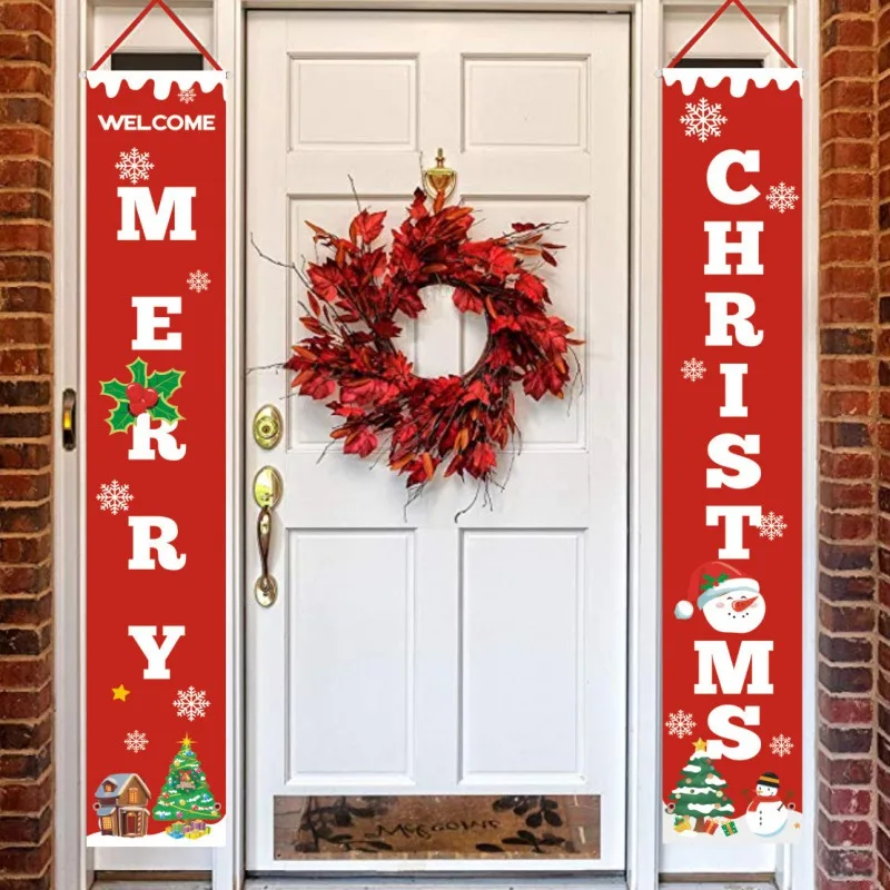 

Merry Christmas Door Hanging Decoration For Indoor Outdoor Door Display Decorations