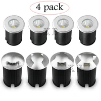 4 PACK 3W 5W Waterproof LED COB Underground Light Outdoor Ground Garden Path Floor Buried Yard Spot Landscape IP68 DC12V AC220V 1