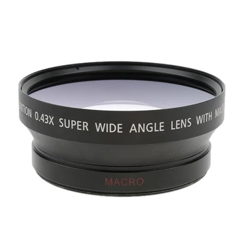 

72mm 0.45x Super Wide Angle Macro Lens For Canon 1100D 550D 600D 650D 700D 5DII 7D Digital Camera Universal