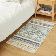 Марокко из хлопка без рукавов, тканый набивной ковер ворсовый Ленточки Boto маска с плед пледы ковер машины моющийся ванный коврик дверной коврик для ванной