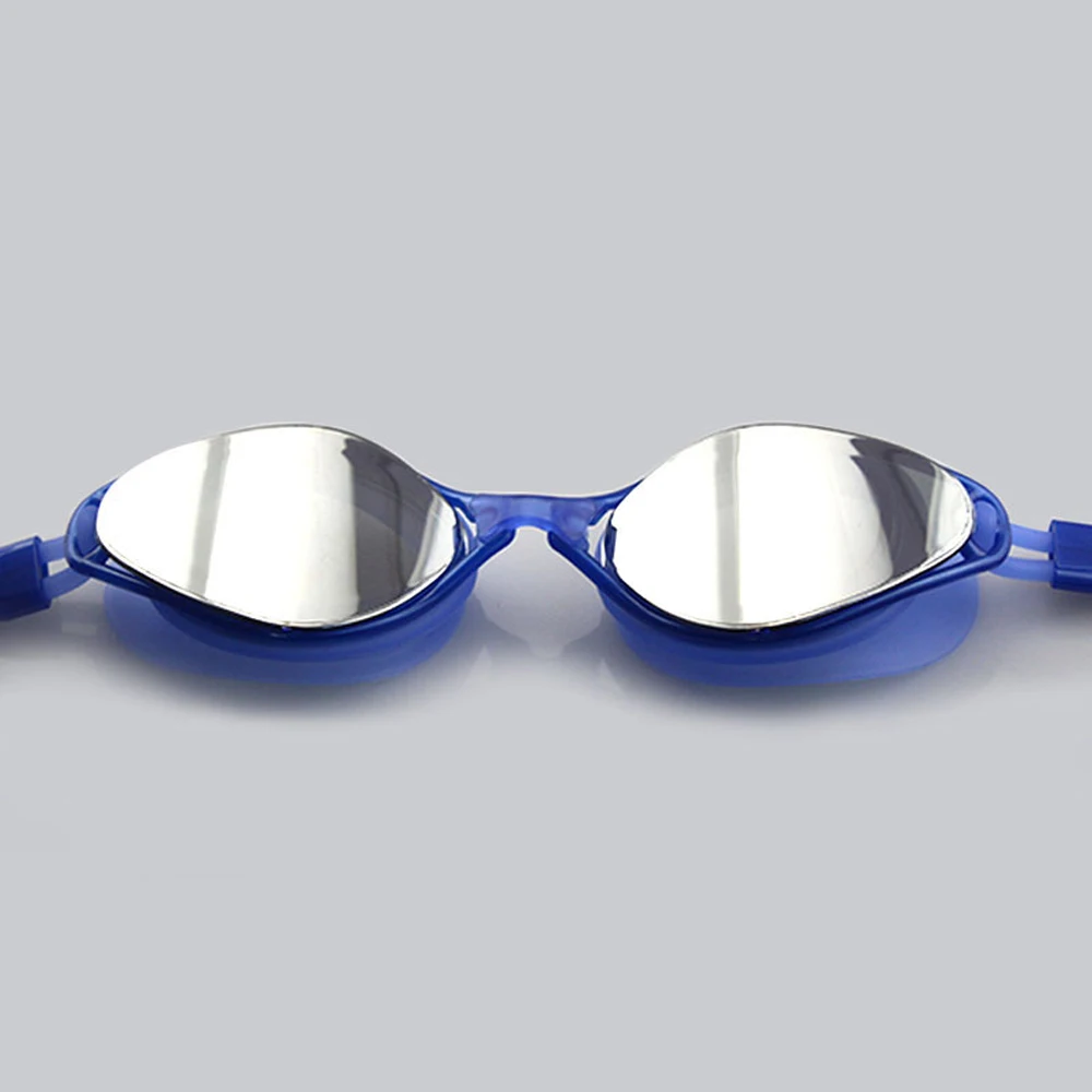 Blue and Silver DMAR гальванические плавательные очки противотуманные плавательные очки для вождения Профессиональные Водонепроницаемые силиконовые очки - Цвет: Blue and Silver