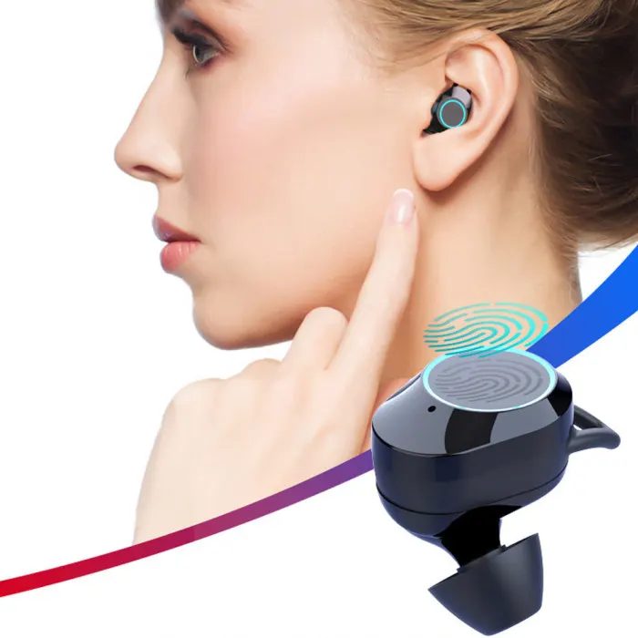 Беспроводные наушники Bluetooth 5,0 водонепроницаемый светодиодный дисплей наушники для смартфонов VDX99