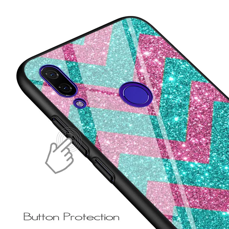 For Xiaomi Redmi Note 9 Max 8T 8 7 6 Pro Gloss Black Cover Curved stripes For Redmi Note 5 Pro 5A 4 4X Phone Case For Xiaomi Redmi Note 9 Max 8T 8 7 6 Pro Gloss Black Cover Curved stripes For Redmi Note 5 Pro 5A 4 4X Phone Case