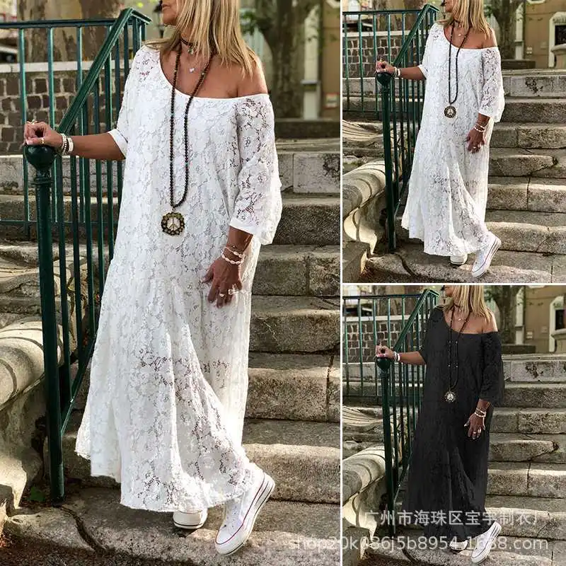 

Swimwear Swim Wear Beach Dress Kaftan Women Cover Up Mesh Bikini Set For New Light Ripe Contracted Lace Long Sleeve Big Yards