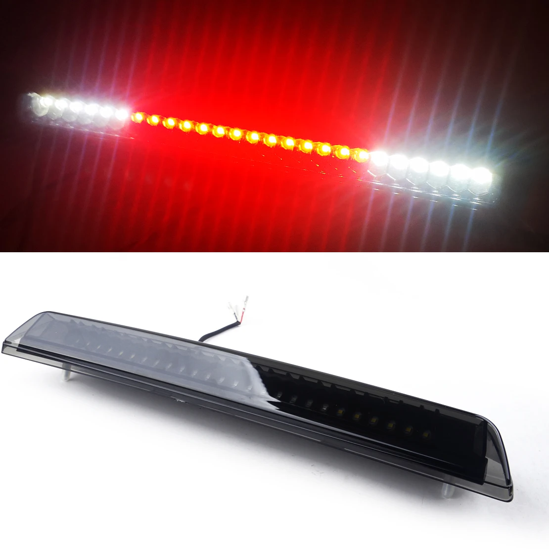 

DWCX New Black Car Rear LED 3rd Brake Light Stop Lamp Bar 26590EA800 Fit For Nissan Frontier Titan A60 2005-2012 2013 2014 2015