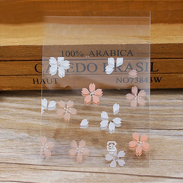 100pcs/lot 7cm Clear Candy Bag Transparent Plastic Bag Cookie OPP Bag For Wedding Birthday Party Decor DIY Gift Packaging Pouch B08