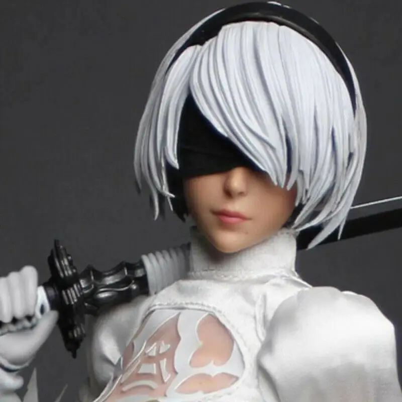 NieR:Automata 2Bヘッド Super Duck SET026 1/6 Nier Automata 2b Head Sculpt Carved