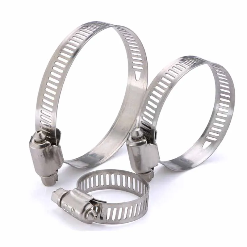 

2/5/10Pcs 10-100mm Stainless Steel 201 Worm Drive Hose Clips Irrigation Pipe Hoop Fixed Water Pipe Hose Fastener