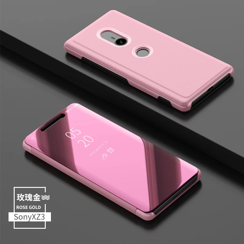 Зеркальный чехол для sony Xperia 1 XZ4 XZ3 XZ5 Xperia2 флип чехол s книга Стиль Крышка для sony Xperia1 Xperia 2 Чехол кожа+ Корпус из поликарбоната