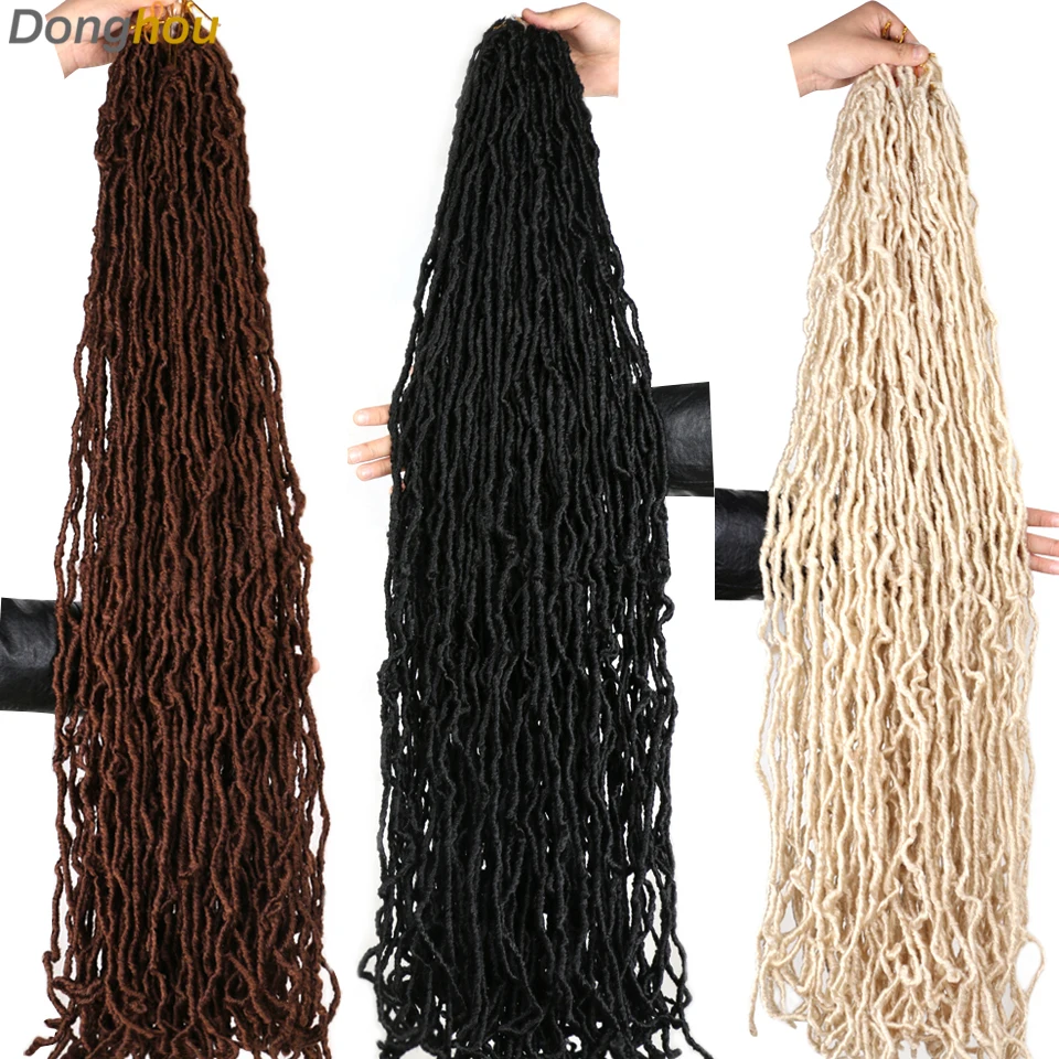 crochê cabelo 6 pacotes deusa faux locs