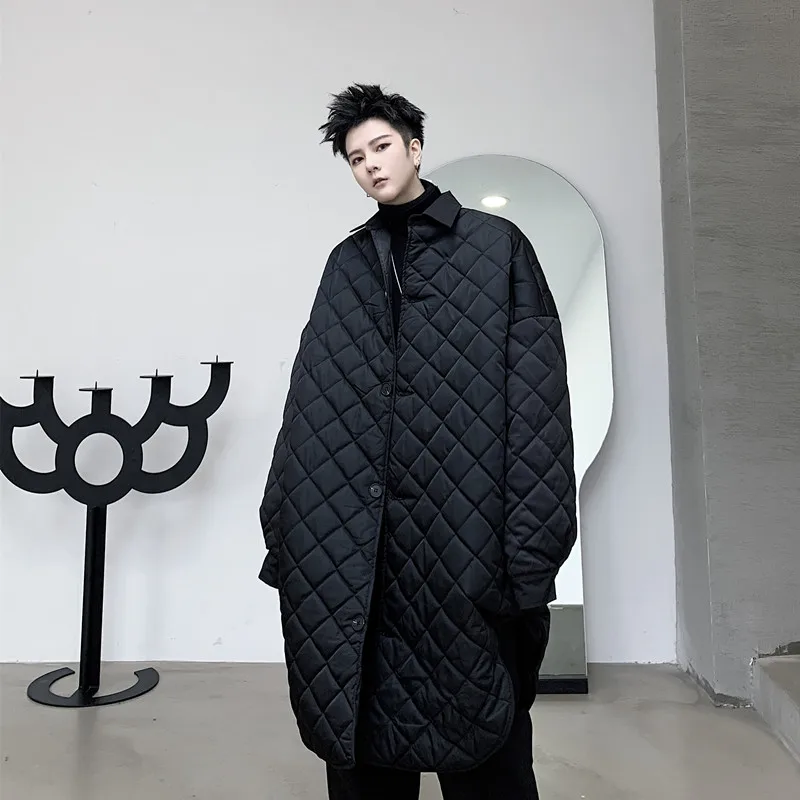 Мужская стеганая хлопковая рубашка, стильная куртка, пальто, Мужская ...