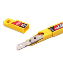 Deli 2012 – lames de couteau utilitaire 9MM, alliage d'acier à faible teneur en carbone, papier de papeterie d'art de bureau, coupe, DropShipping, 10 pièces/paquet