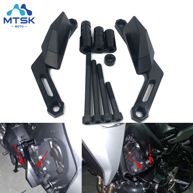 

MT-09 Motorcycle CNC Aluminum Frame Slider Falling Protection For MT09 FJ09 Tracer XSR900 2014 2015 2016 2017 2018
