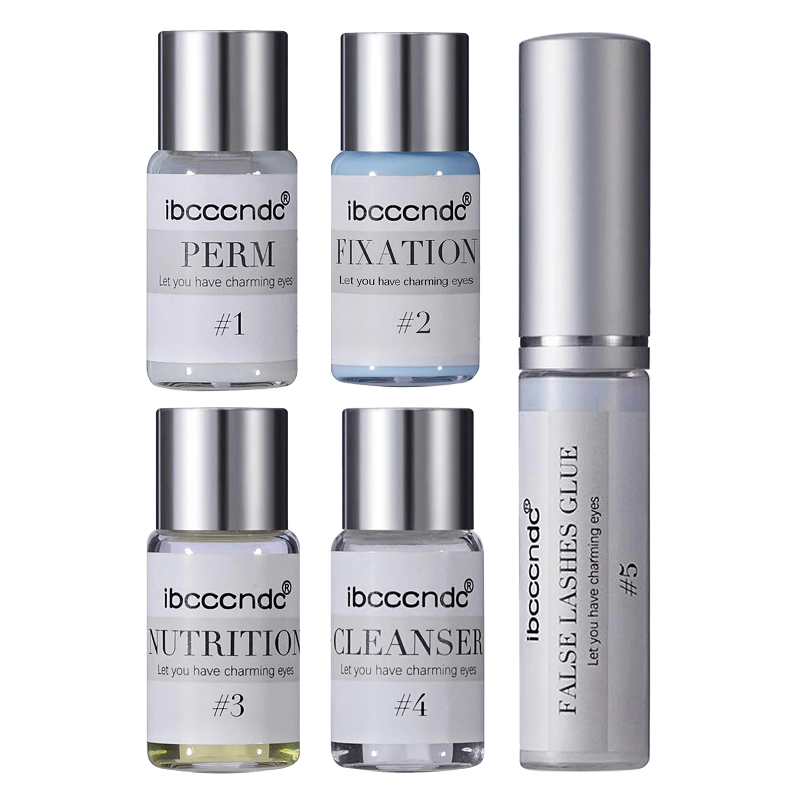 Individual Eyelash Perming Curling Lift Adhesive Glue Perm Fixing Lotion Set Lash Curling Semi-Permanent Curling Perming Set