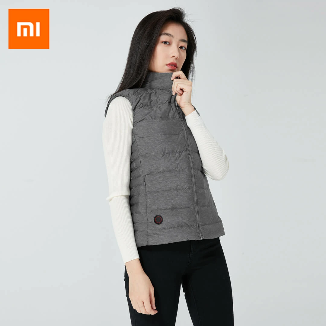 Xiaomi Mijia Graphene Intelligent USB 4 file Temperature Control Fever Goose Down Burning Vest Coup