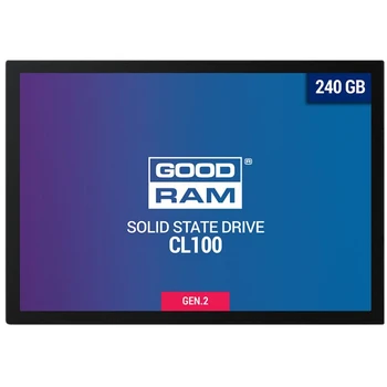 

SSD Goodram CL100 gen.2 SSDPR-CL100-240-G2 SSD, 2.5 ", 240GB, SATA-III, read: 520 Mb / s, write: 400 Mb / s, TLC, TRIM