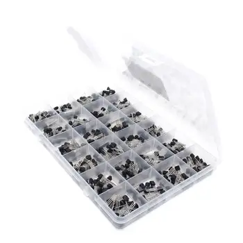 

480pcs TO-92 Transistor Assortment Assorted Kits 24Values BC327 BC337 BC517 BC547 BC548 BC549 2N2222 3906 3904 5401 5551 C945