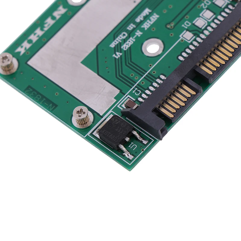 mSATA SSD to 2.5'' SATA 6.0gps adapter converter card module board mini pcie ssd