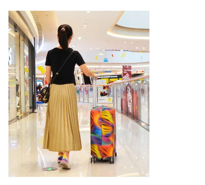 EBay/Wish for AliExpress,, Эластичный Чемодан, набор, чемодан, защитный чехол, дорожная тележка, пылезащитный чехол