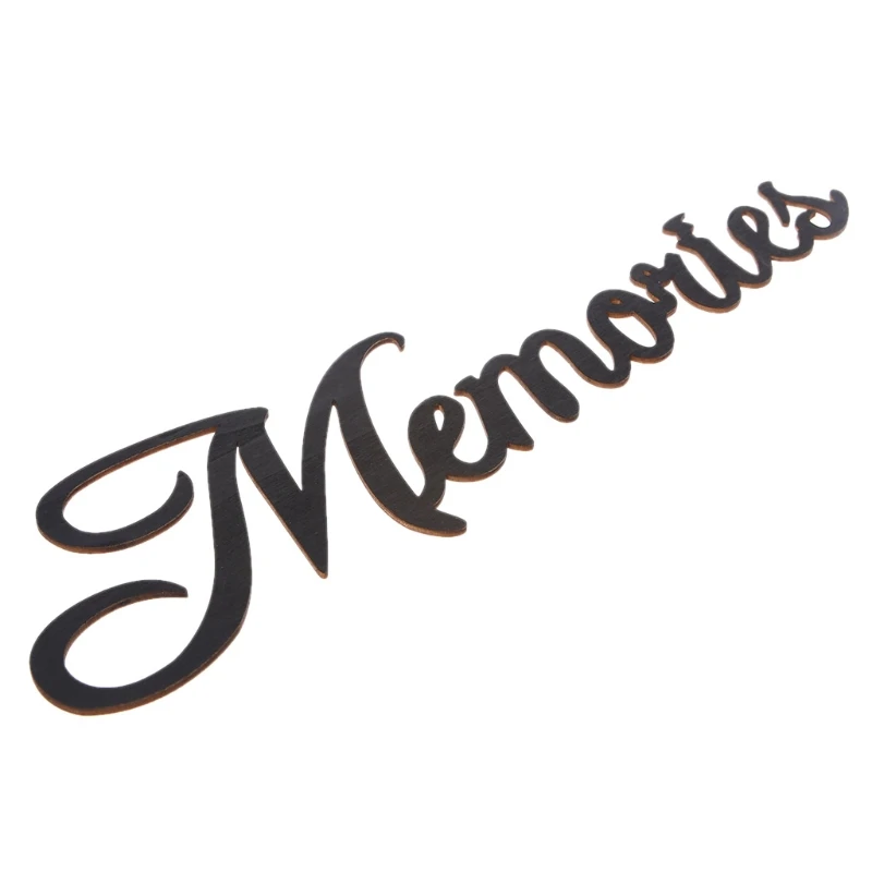 

Memories Letters Wood Hanging Sign Wall Decal Sticker Room Home Decor Ornament 72XF