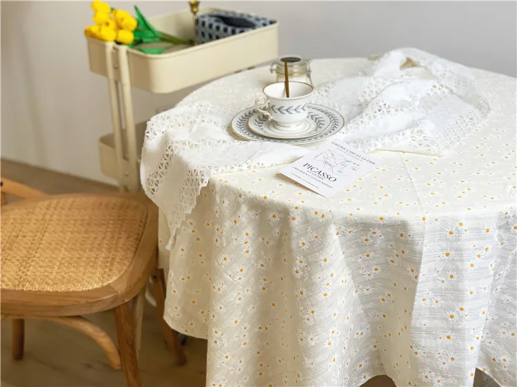 Table Cloth Kitchen Table Rectangular Tablecloth White Pattern Outing Picnic Tazer For Home And Kitchen Outdoor Picnic Lawn Mat