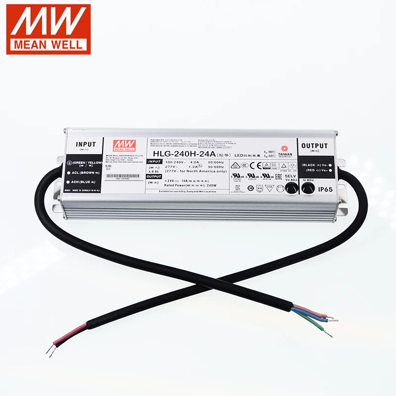 MEAN WELL HLG 240H серия DC12V 24V 36V 48V 42V 54V 240W непромокаемый одиночный выход регулируемое