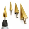 Drill Bit HSS Titanium Coated Step Drill Wood Set Power Tools for Metal High Speed Steel Hole Cutter Step Cone Center Drills ► Photo 3/6