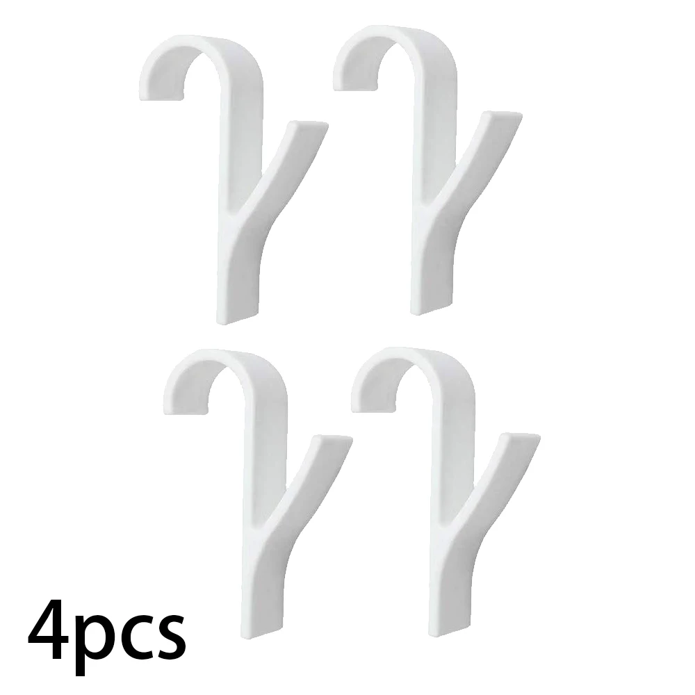 4 o 6 uds de Percha de calidad para climatizada radiador de la toalla de baño gancho soporte colgador de ropa Percha Plegable bufanda Percha blanco