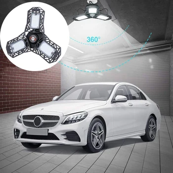 

Garage Ceiling LED Lights Deformable Barn Light Bulbs Ultra-Bright Mining Lamps 60w 80w for Workshop Warehouse High Bay Lights