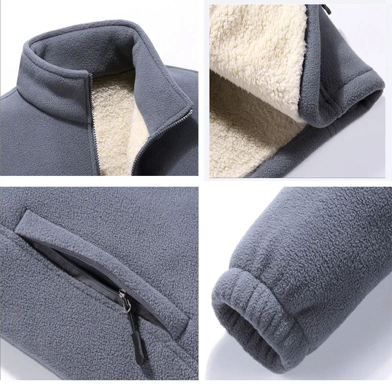 winter Jacket Mens 6XL 7XL 8XL 9XL New Fleece Top Men\'s Casual windbreaker jackets Solid color Warm coats youth men clothing 889