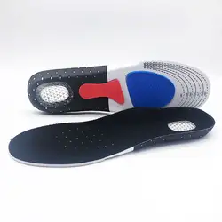 Спортивные беговые силиконовые стельки для ног для мужчин и женщин для обуви подошва ортопедическая прокладка Массажная амортизация Арка