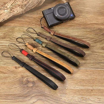 

Original Handmade Genuine Leather Camera Wrist Straps DSLR Hand Strap for Sony Canon Nikon Ricoh Leica Fuji Olympus for Phone